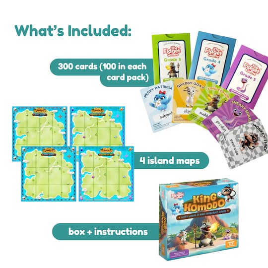 The Fidget Game King Komodo Educational Game Set